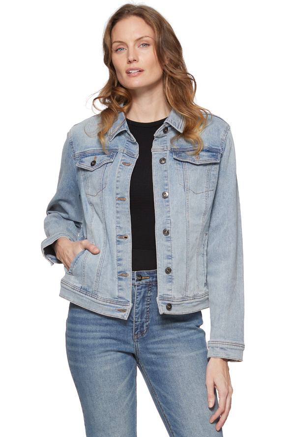 JEANETTE DENIM TRUCKER JACKET – ThreadGrit