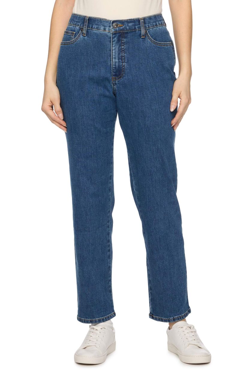 Threadgrit® Celine Mid Rise Straight Jean