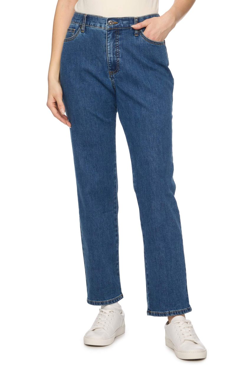 Threadgrit® Celine Mid Rise Straight Jean - Image 2