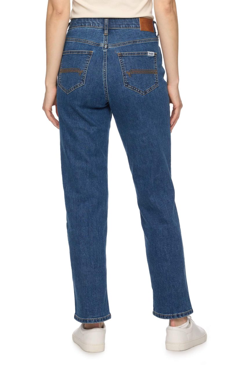 Threadgrit® Celine Mid Rise Straight Jean - Image 3