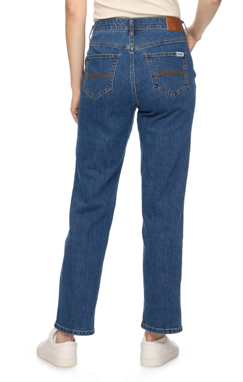 Threadgrit® Celine Mid Rise Straight Jean - Image 4
