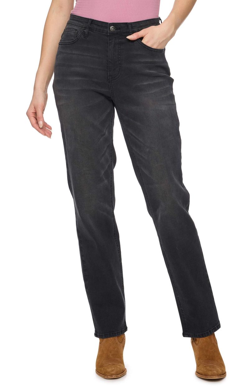Threadgrit® Daphne Mid Rise Straight Jean