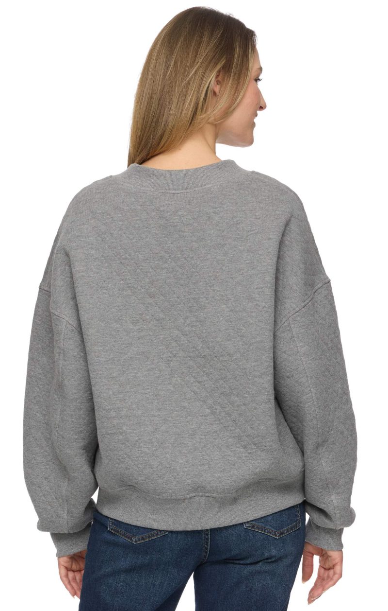 Threadgrit® Abigail Quilted V-Neck Pullover - Image 4