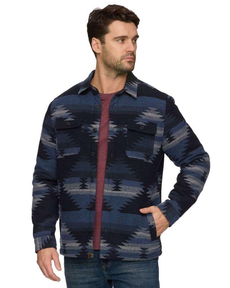 Threadgrit® Lennon Sherpa-Lined Shirt Jacket