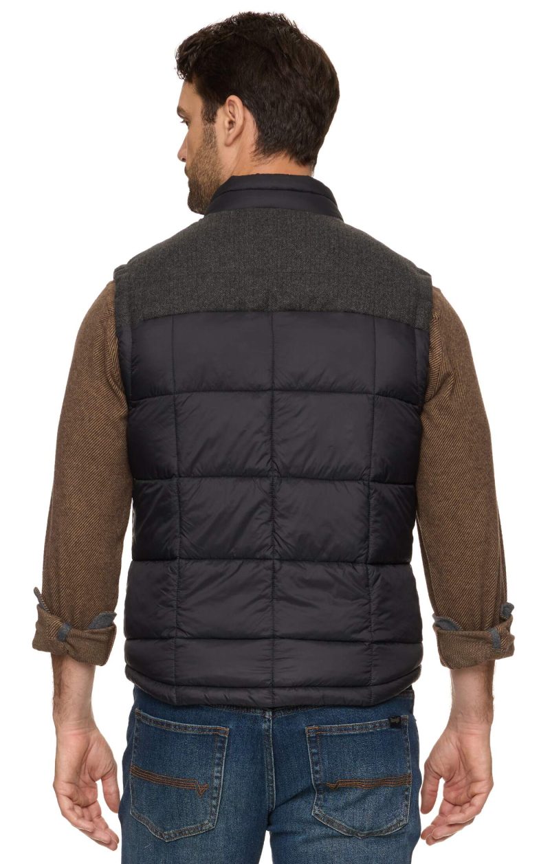 Threadgrit® Benson Mixed Media Puffer Vest - Image 3