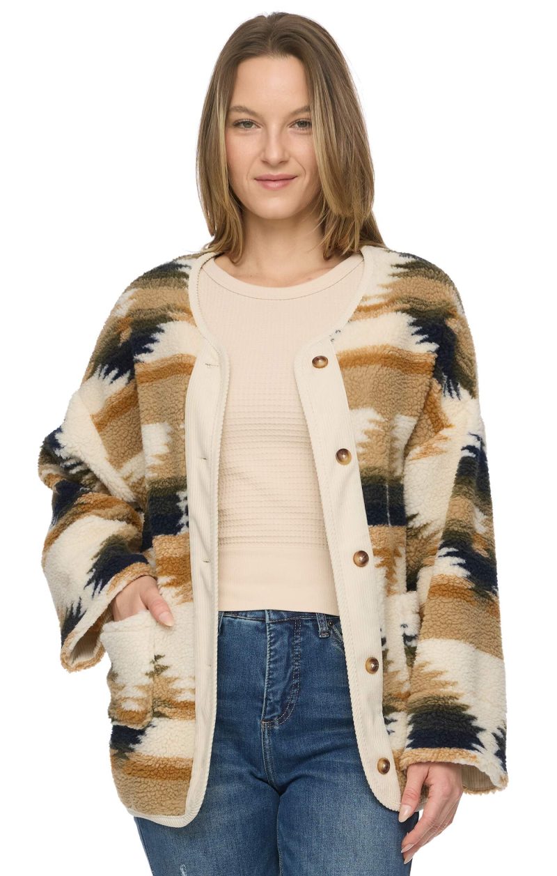 Threadgrit® Isabele Sherpa Coat - Image 3