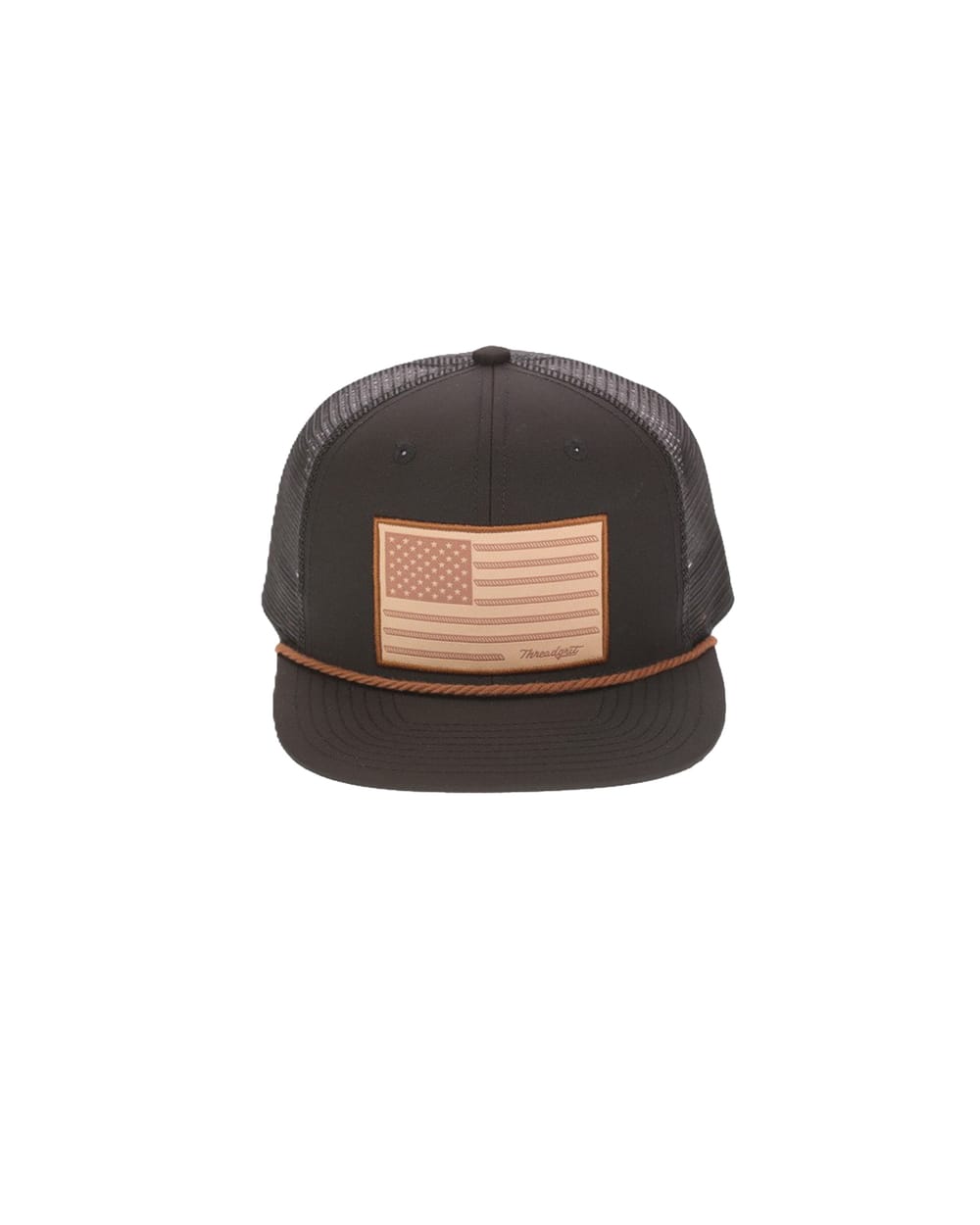Threadgrit® American Flag Rope Trucker Hat