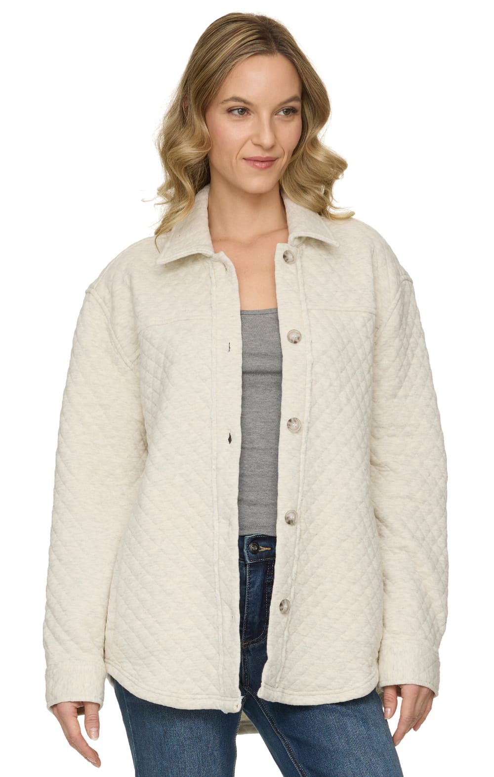 Threadgrit® Elliemay Quilted Shacket