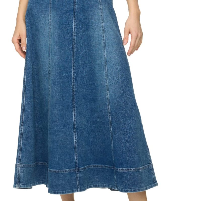 Threadgrit® Victoria Denim Maxi Skirt
