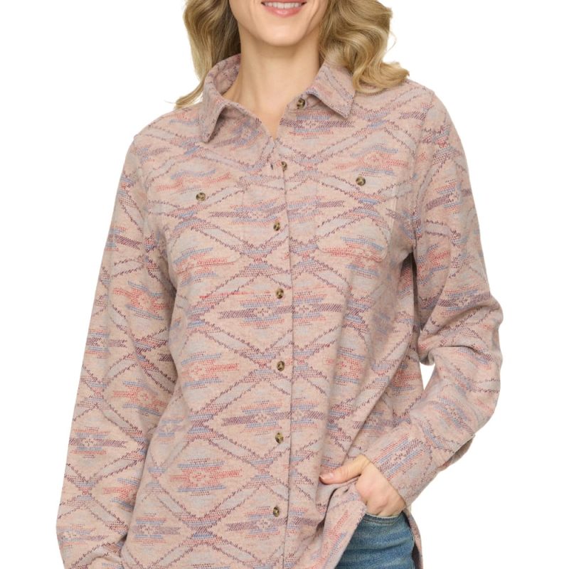 Threadgrit® Wendy Knit Flannel Shirt