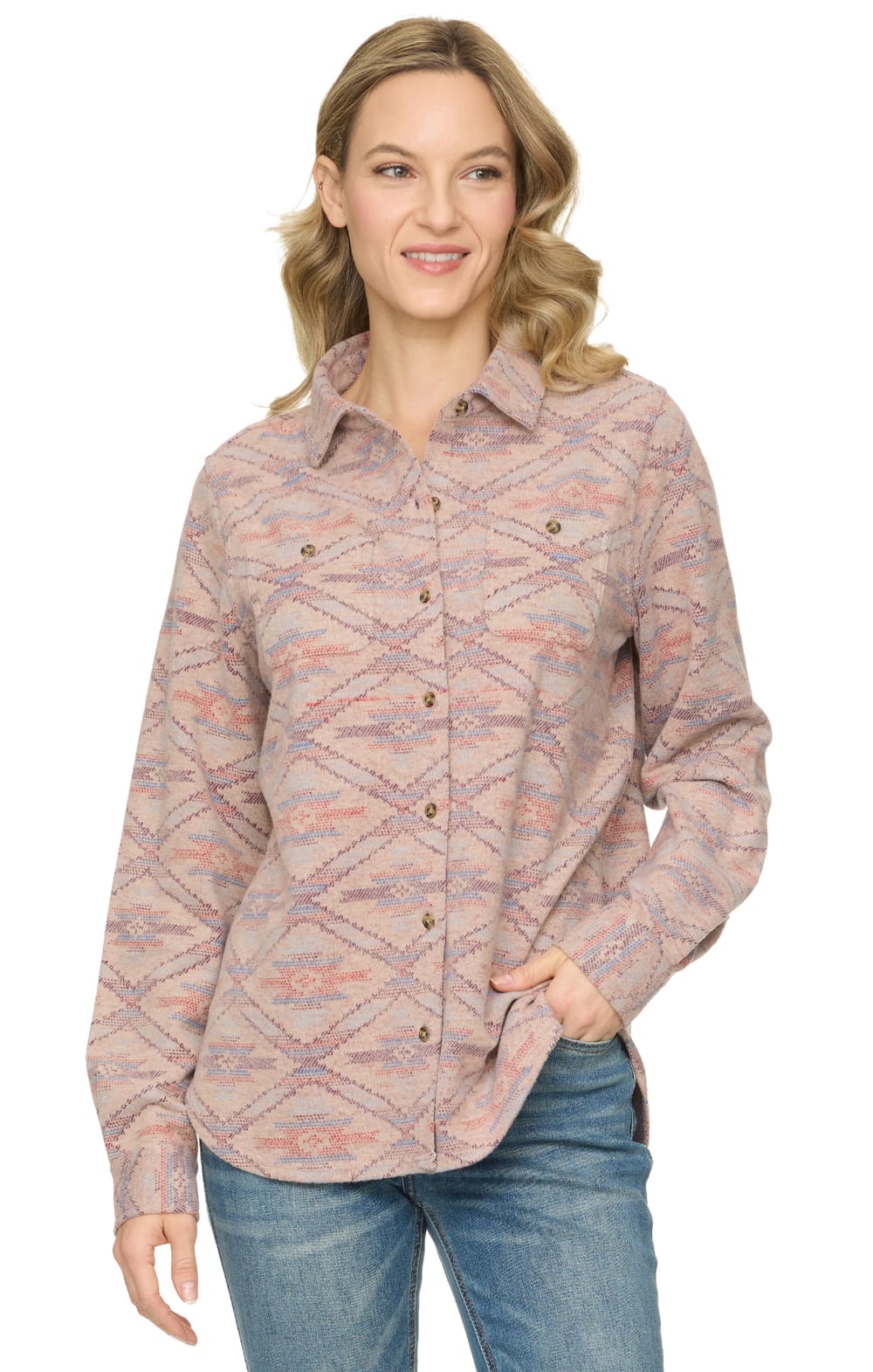 Threadgrit® Wendy Knit Flannel Shirt