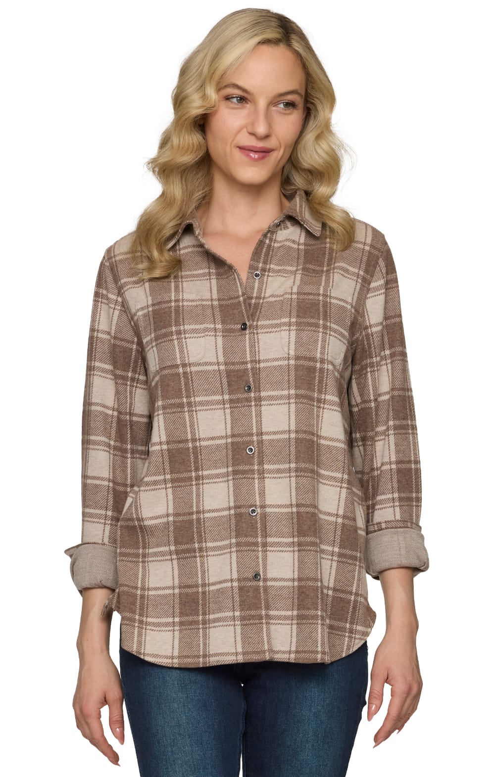 Threadgrit® Winnie Knit Flannel Shirt