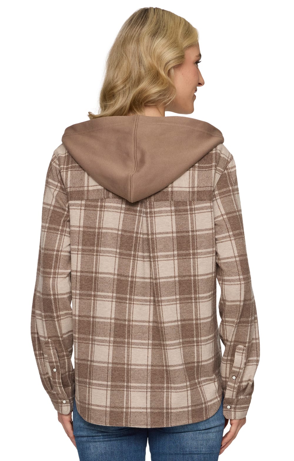 Threadgrit® Ashley Knit Flannel Hoodie - Image 2