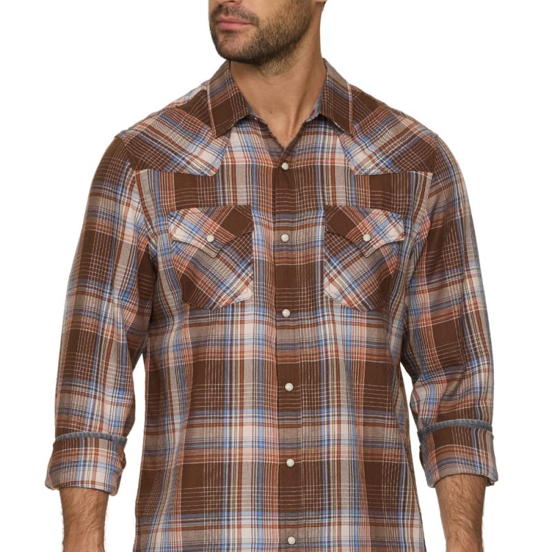 Threadgrit® Thiago Vintage Washed Western Shirt