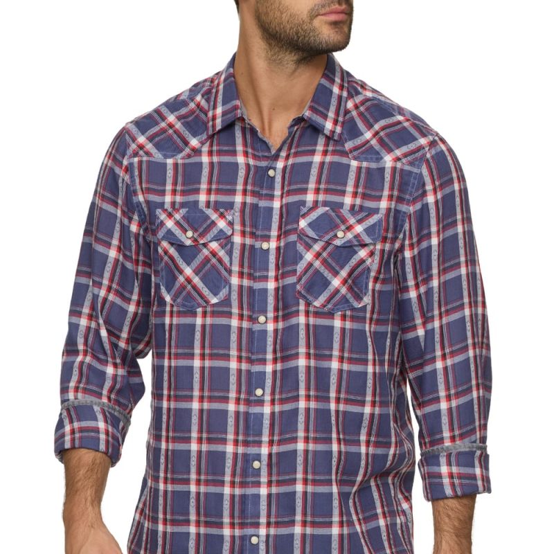Threadgrit® Theo Vintage Washed Western Shirt