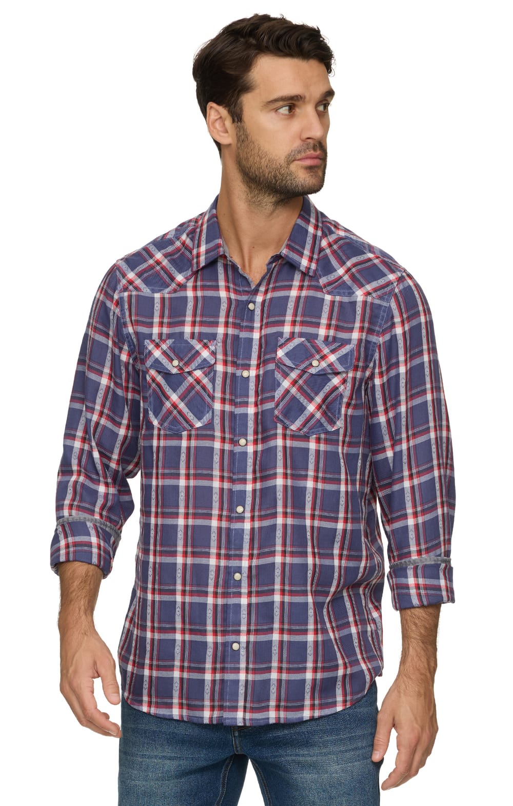 Threadgrit® Theo Vintage Washed Western Shirt
