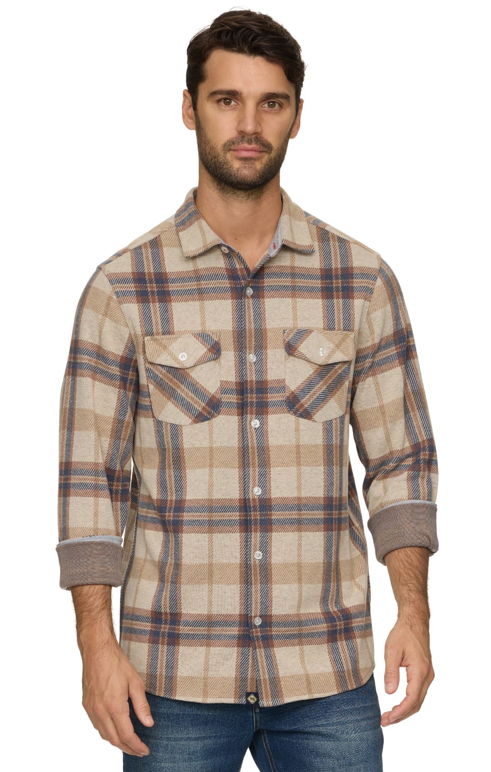 Threadgrit® Rowan Knit Flannel Shirt