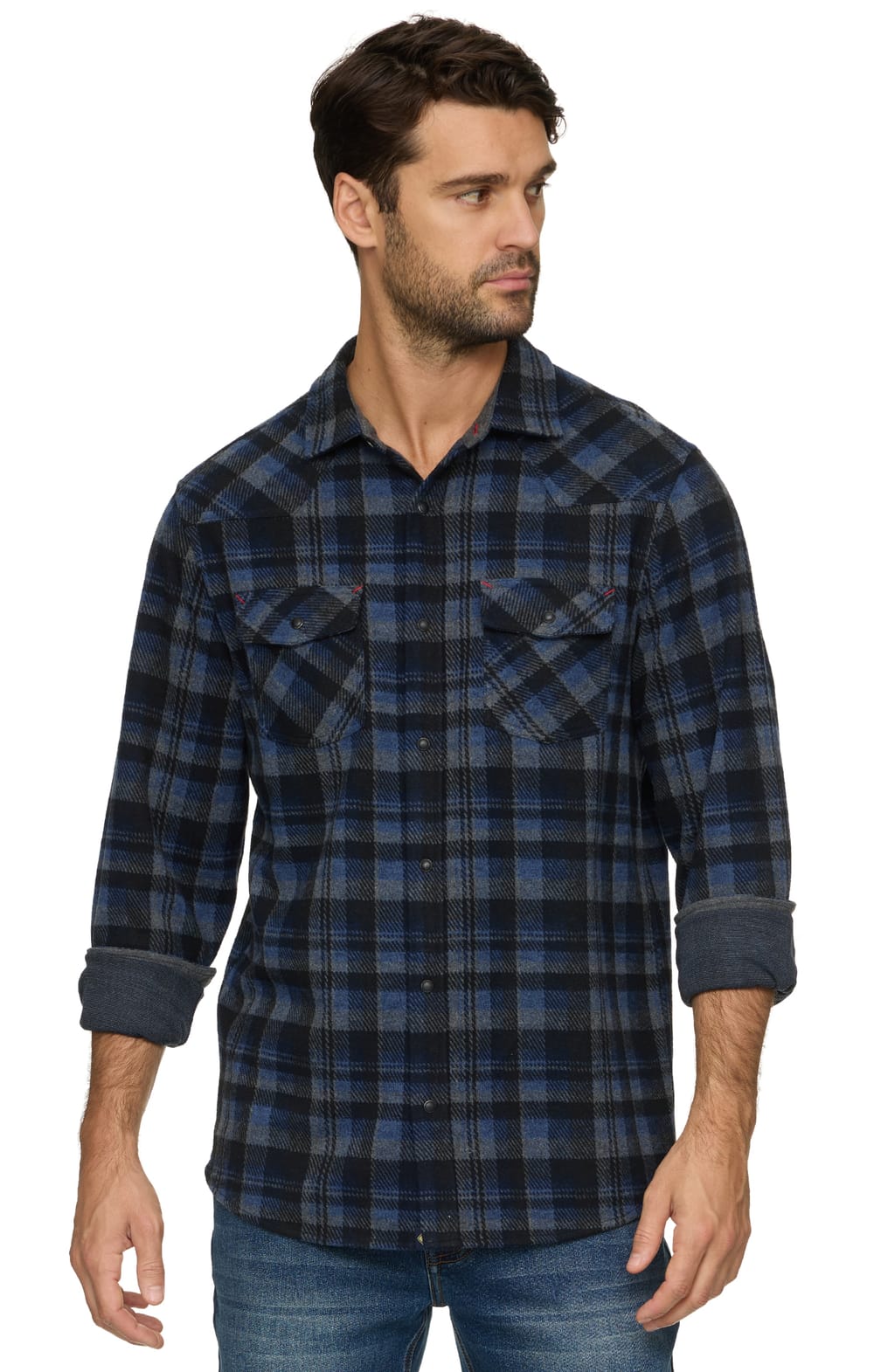 Threadgrit® Gregory Western Knit Flannel Shirt