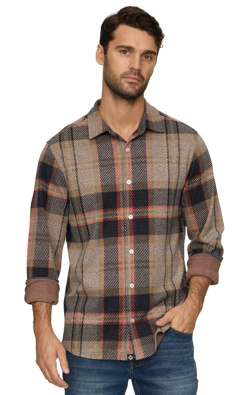 Threadgrit® George Knit Flannel Shirt