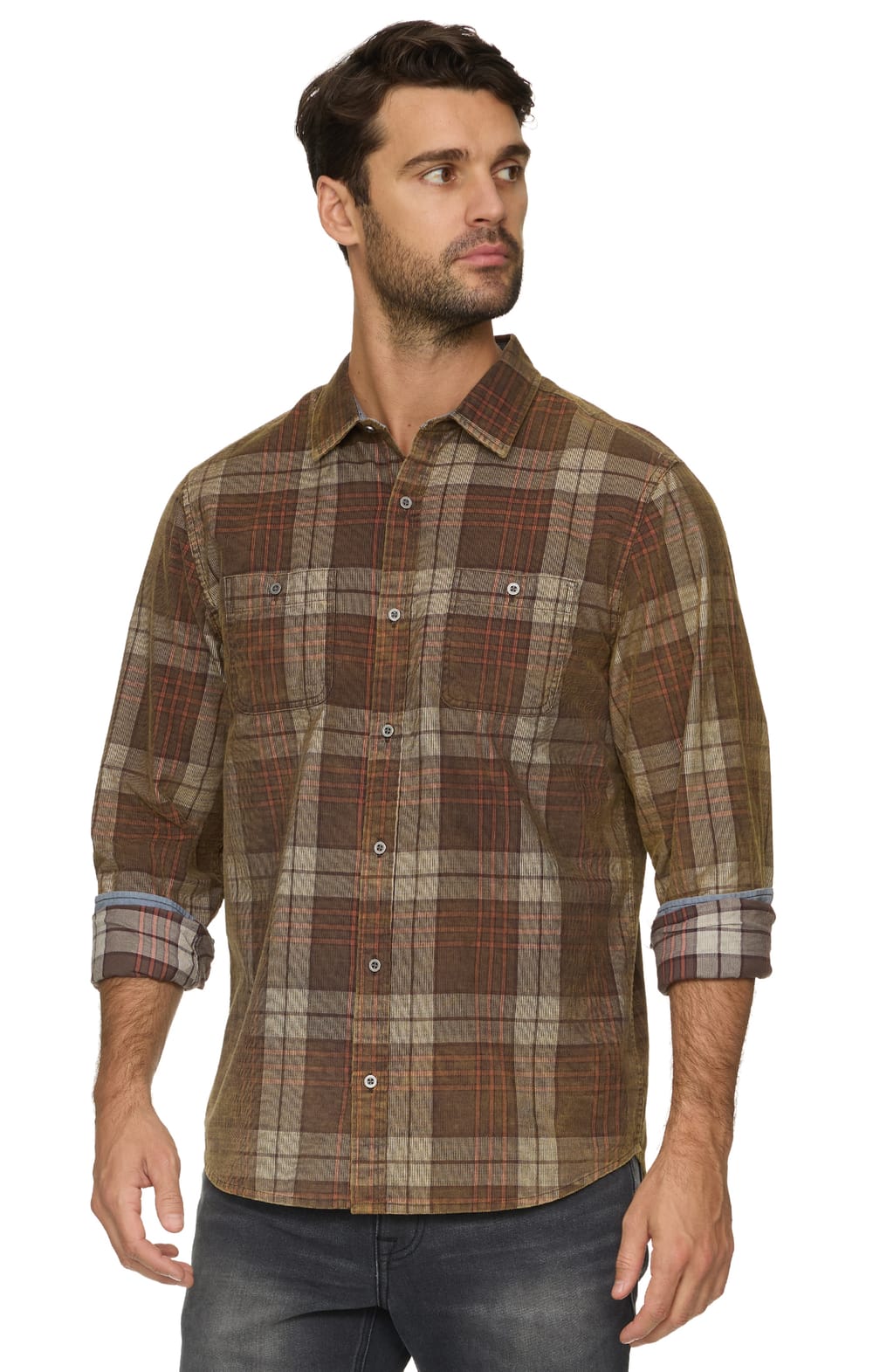 Threadgrit® Deaglan Corduroy Western Shirt