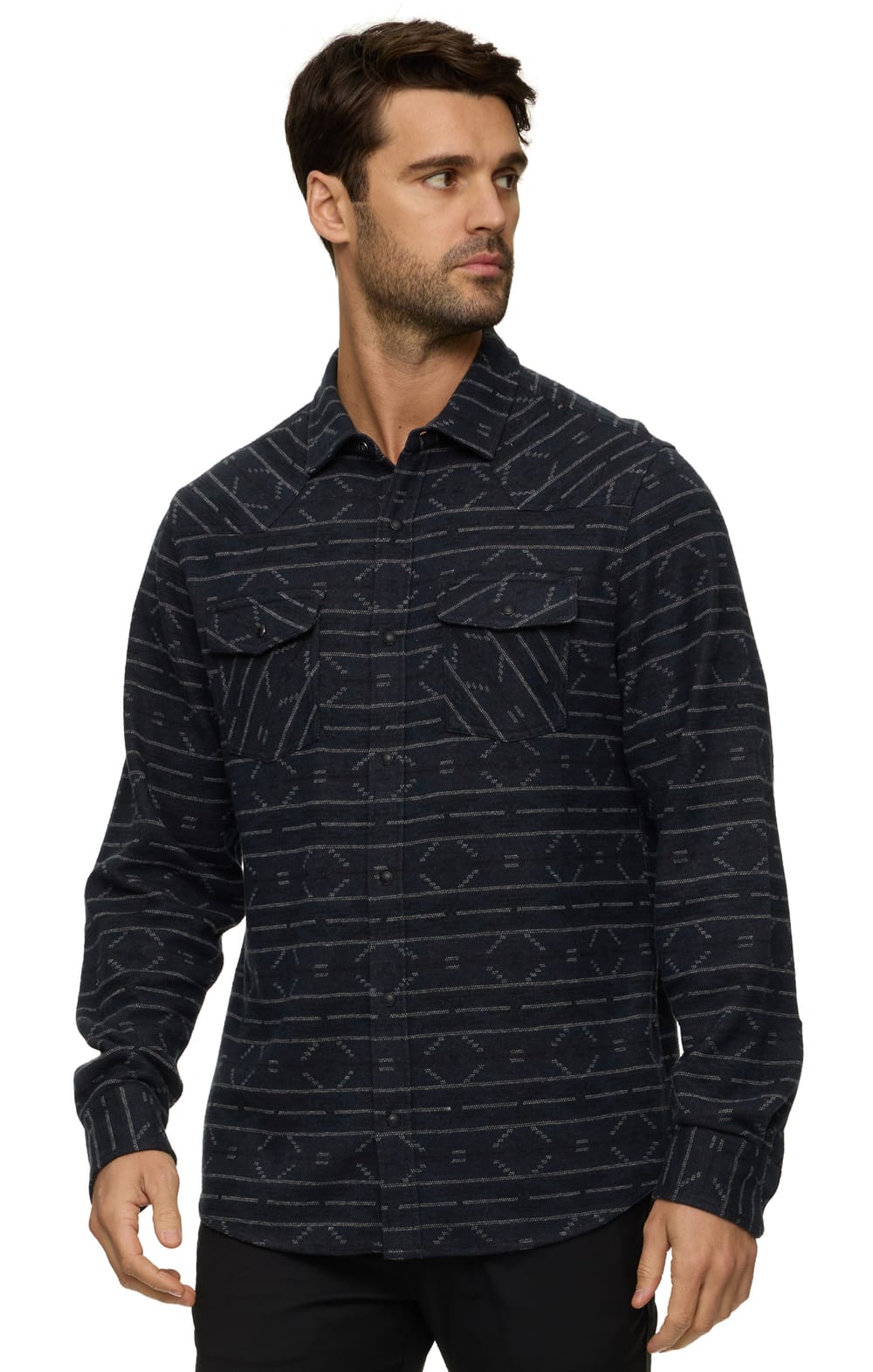 Threadgrit® Daniel Western Knit Flannel Shirt